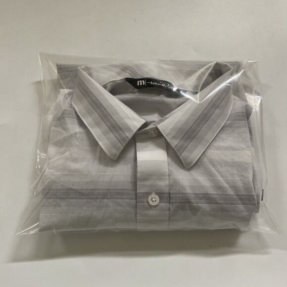 Travis Mathew Shirt Mens Small Striped Button Down Preppy Golf Short Sleeve‎ - Picture 7 of 7